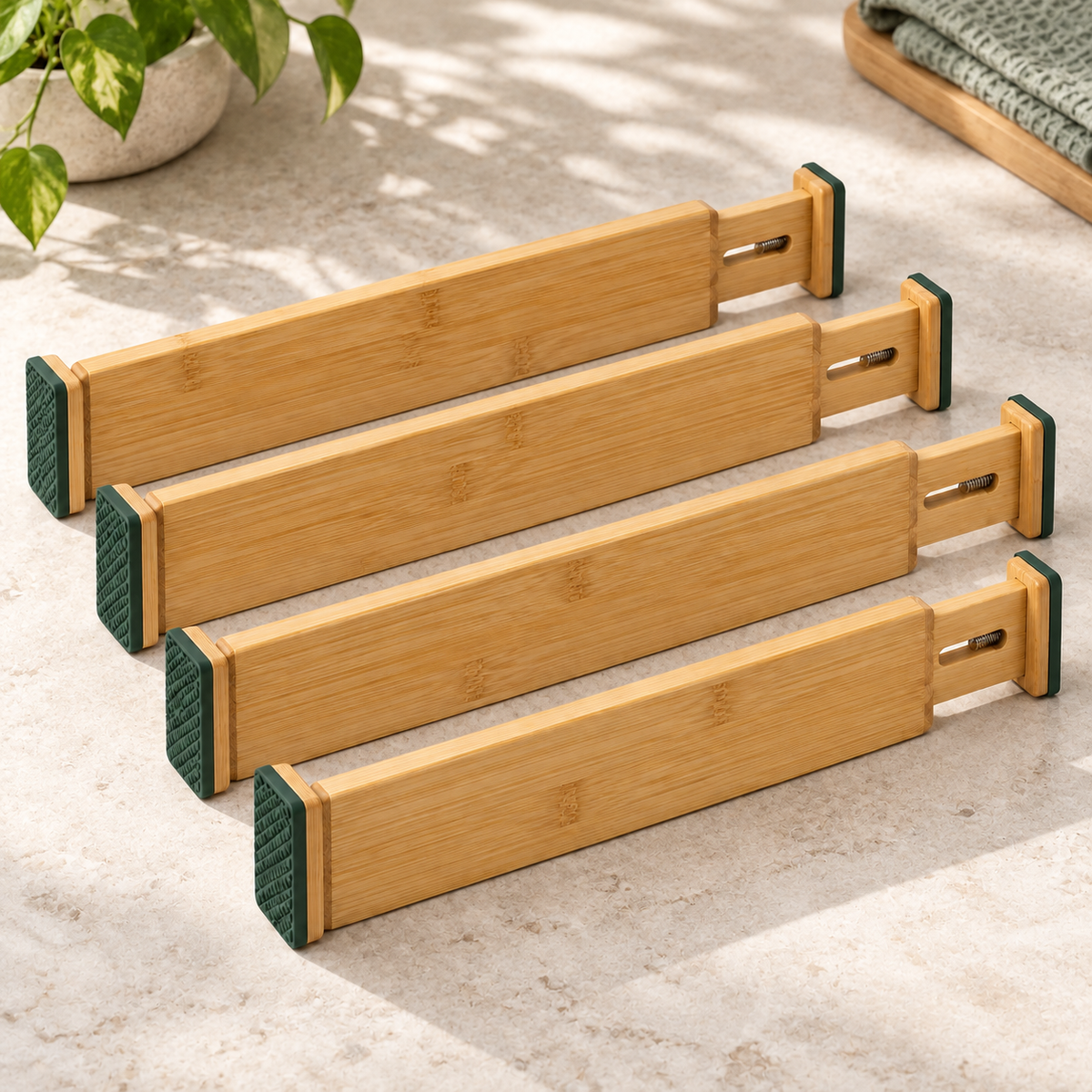Bamboo Drawer Divider Set
