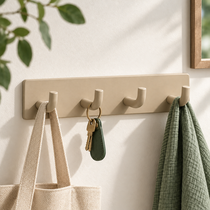 Wall-Mount Utility Hook Rack — detail view